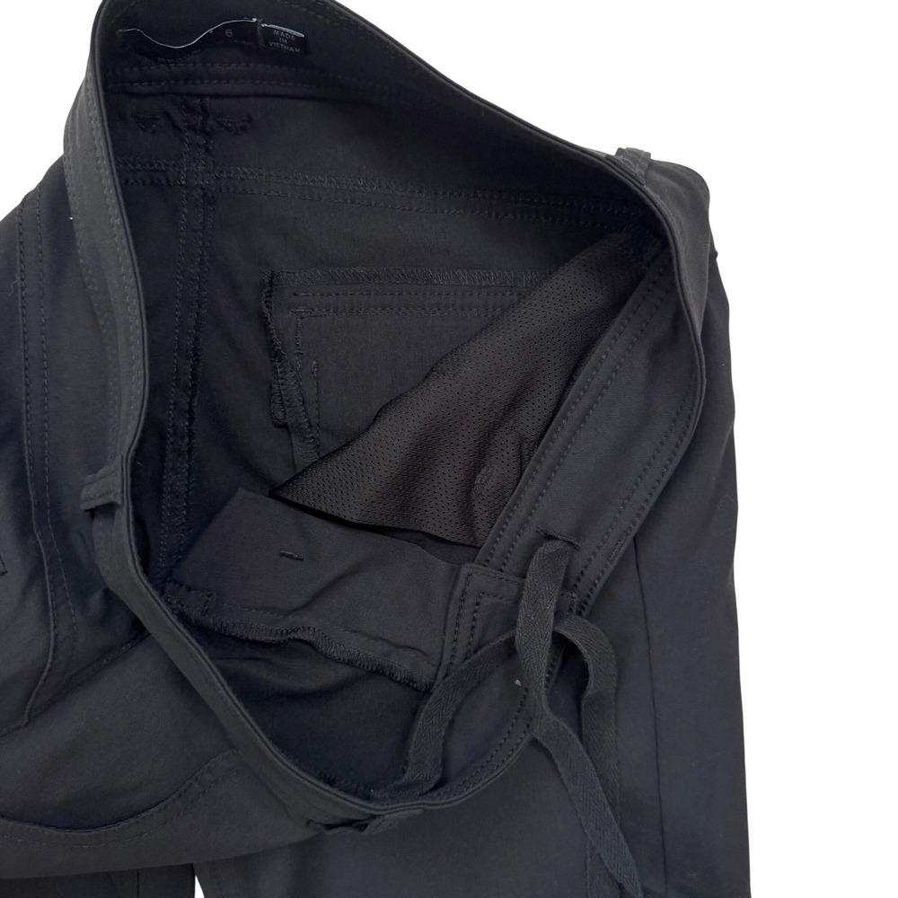 Prana Halle Hiking Pants Black Stretch Zion UPF 50+ Water Repellent Size 6 - Picture 4 of 8